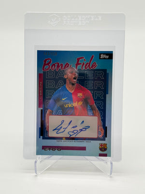 2025 Topps Barcelona Teamset Bona Fide Baller Etoo Auto 143/150