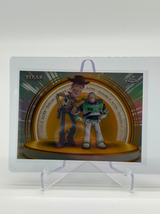 2025 Topps Chrome Disney Woody and Buzz Lightyear