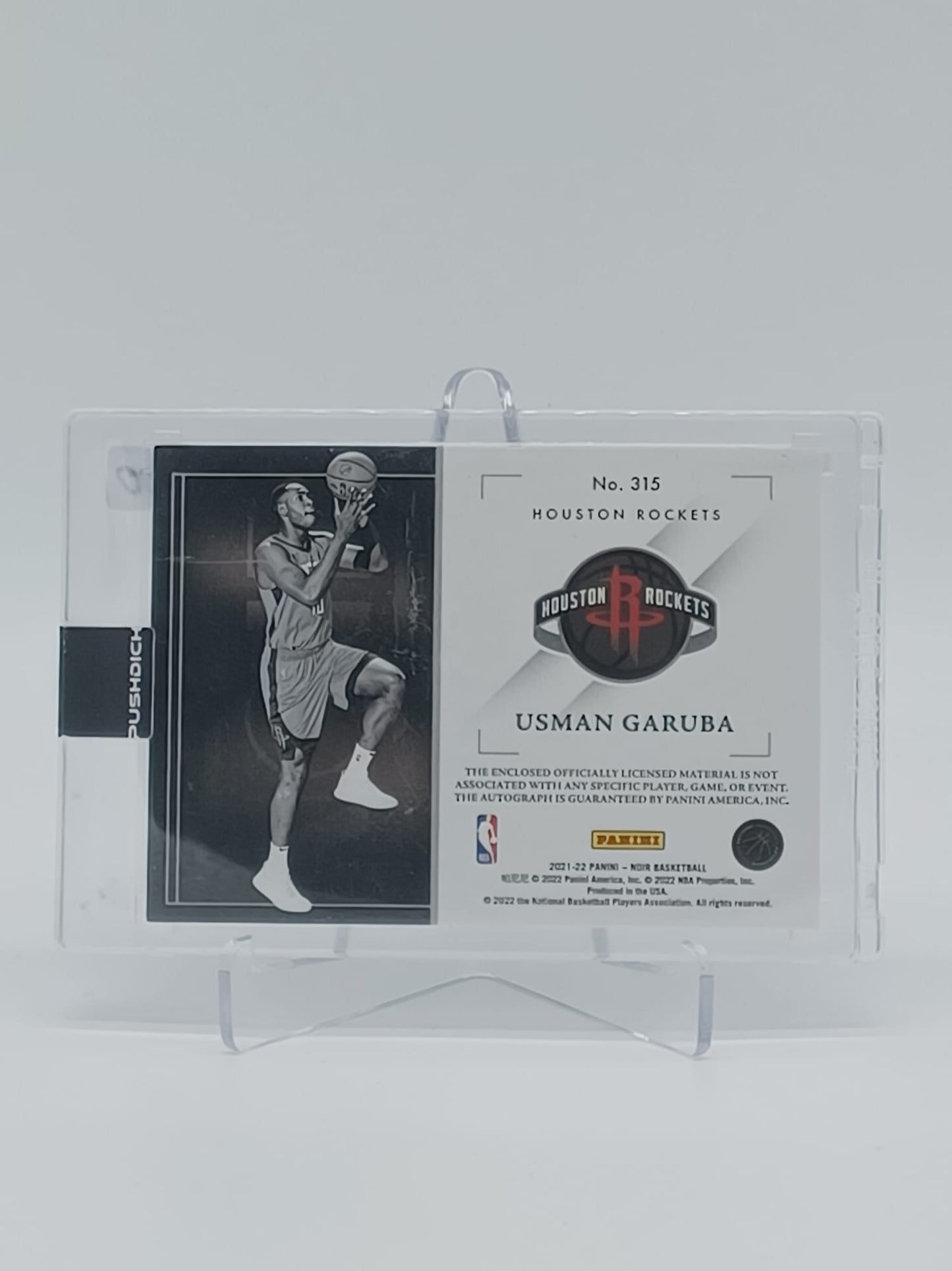 2021-22 PANINI NOIR Basketball - Usman Garuba RC Patch on Card Auto /5
