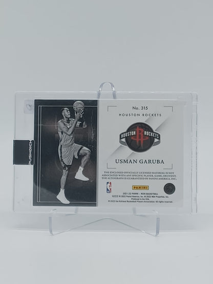 2021-22 PANINI NOIR Basketball - Usman Garuba RC Patch on Card Auto /5