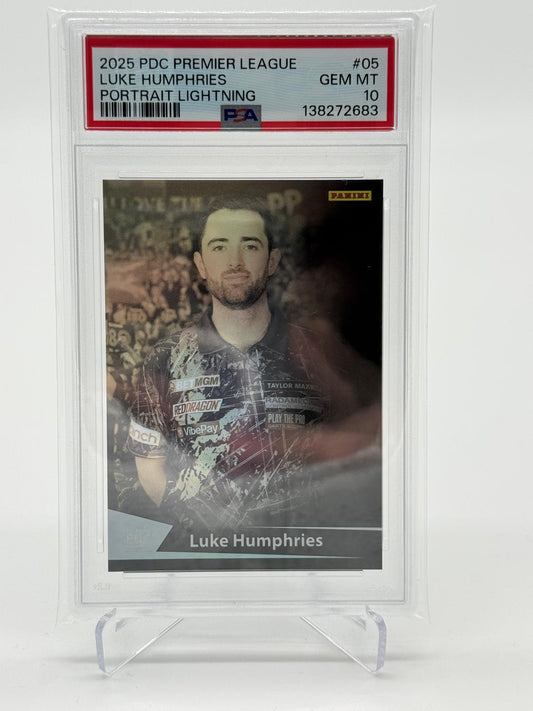 2025 Panini PDC PL Luke Humphries Portrait Lightning PSA 10 POP 1