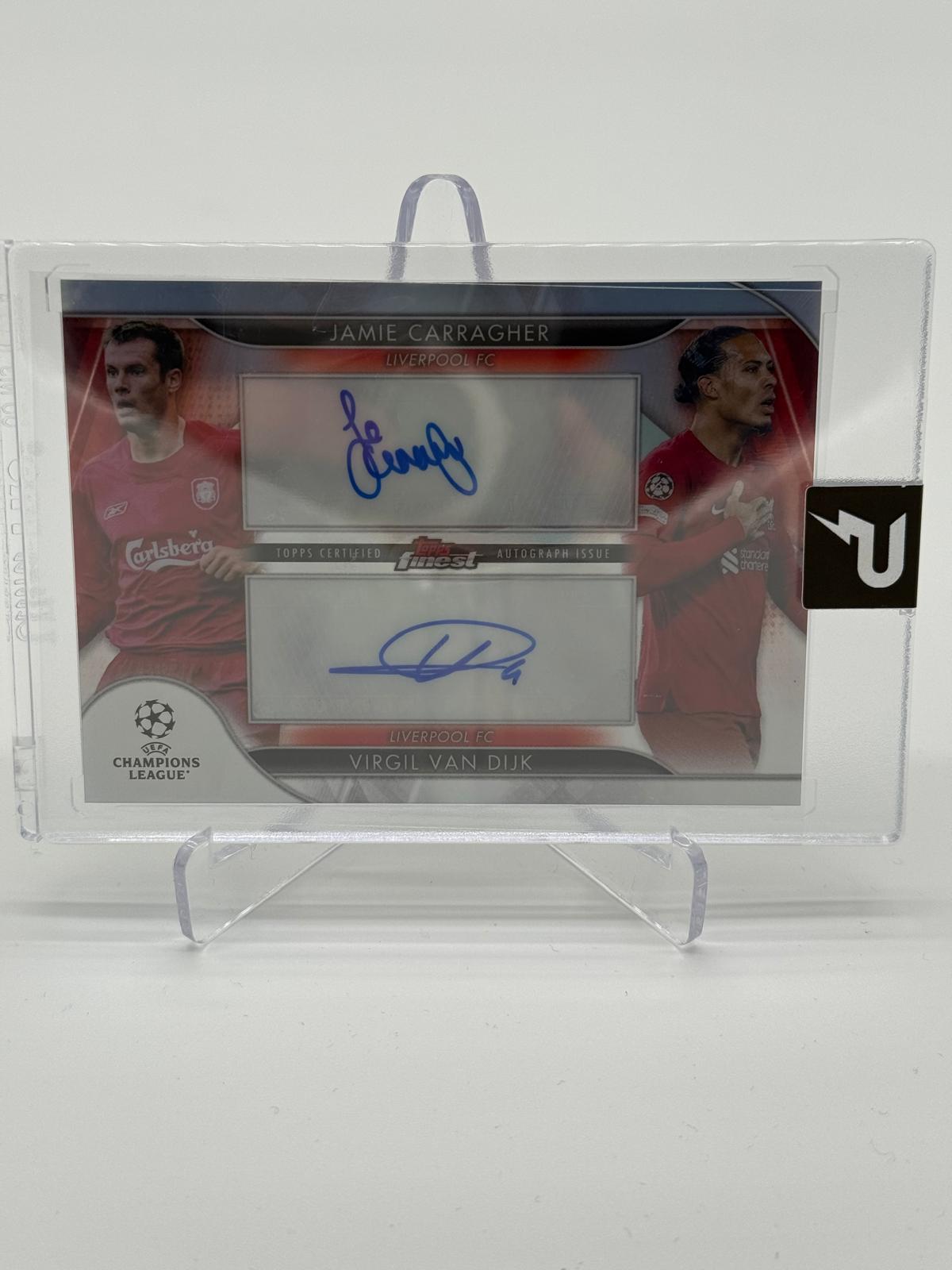 2022-23 Topps Finest Carragher/ Van Dijk Dual Auto