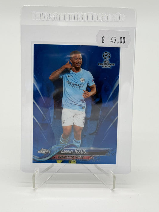 2017 Topps Chrome UCL Gabriel Jesus /150 Blue