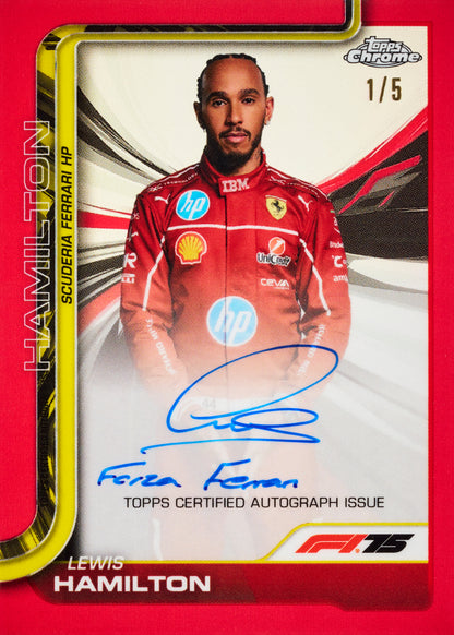 2025 Topps Formula One Chrome Hobby Box (LIVEBREAK)