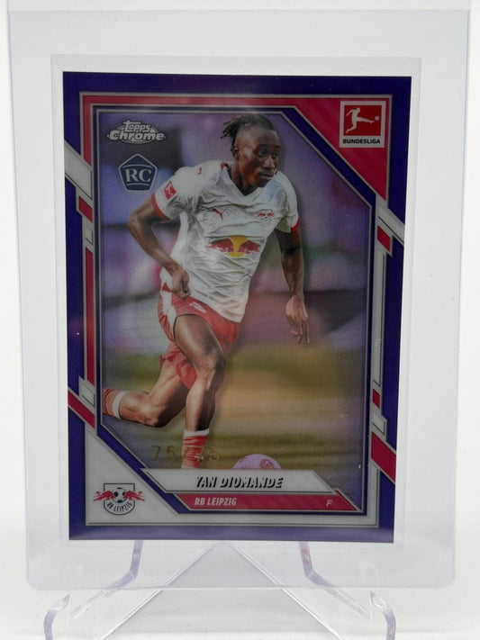 2026 Topps Chrome Bundesliga Yan Diomande RC 75/75
