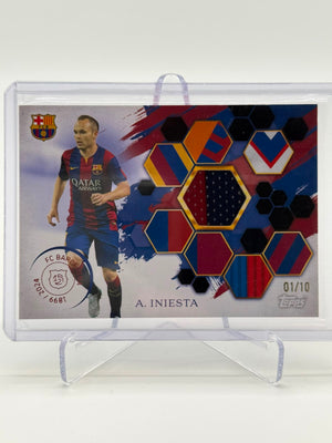 2025 Topps FC Barcelona Teamset A. Iniesta Relic 01/10