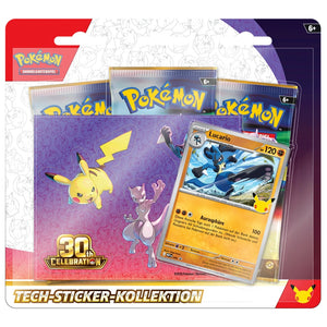 Pokemon 30 Jahre Tech-Sticker-Kollektion Deutsch Lucario