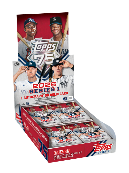 15% Rabatt!! FULL CASE 2026 Topps Series 1 Baseball Hobby Box PYT #1