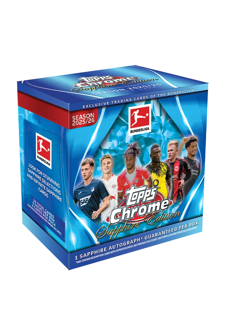 2025-26 Topps Chrome Sapphire Bundesliga Hobby Box (SEALED)