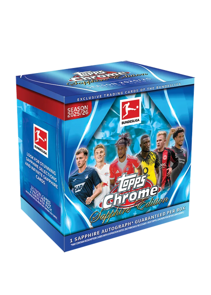 2025-26 Topps Chrome Sapphire Bundesliga Hobby Box (SEALED)