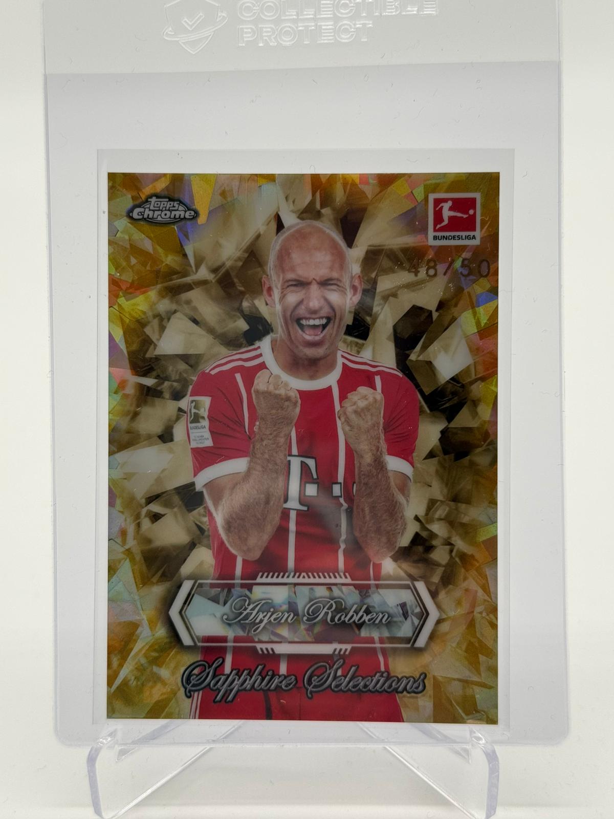 2026 Topps Chrome Bundesliga Sapphire Selections Arjen Robben 48/50