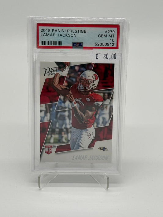 2018 Panini Prestige Lamar Jackson RC #279 PSA 10