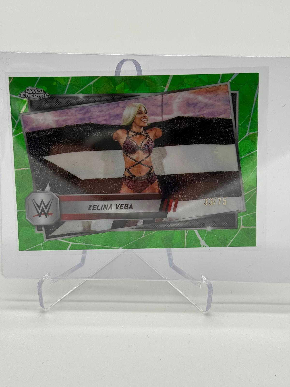 2025 Topps Chrome WWE Sapphire Zelina Vega /75