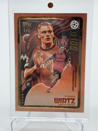 2024 Topps Gold Florian Wirtz Rainbow 1/1-3/5-03/10-12/25-39/49-62/75
