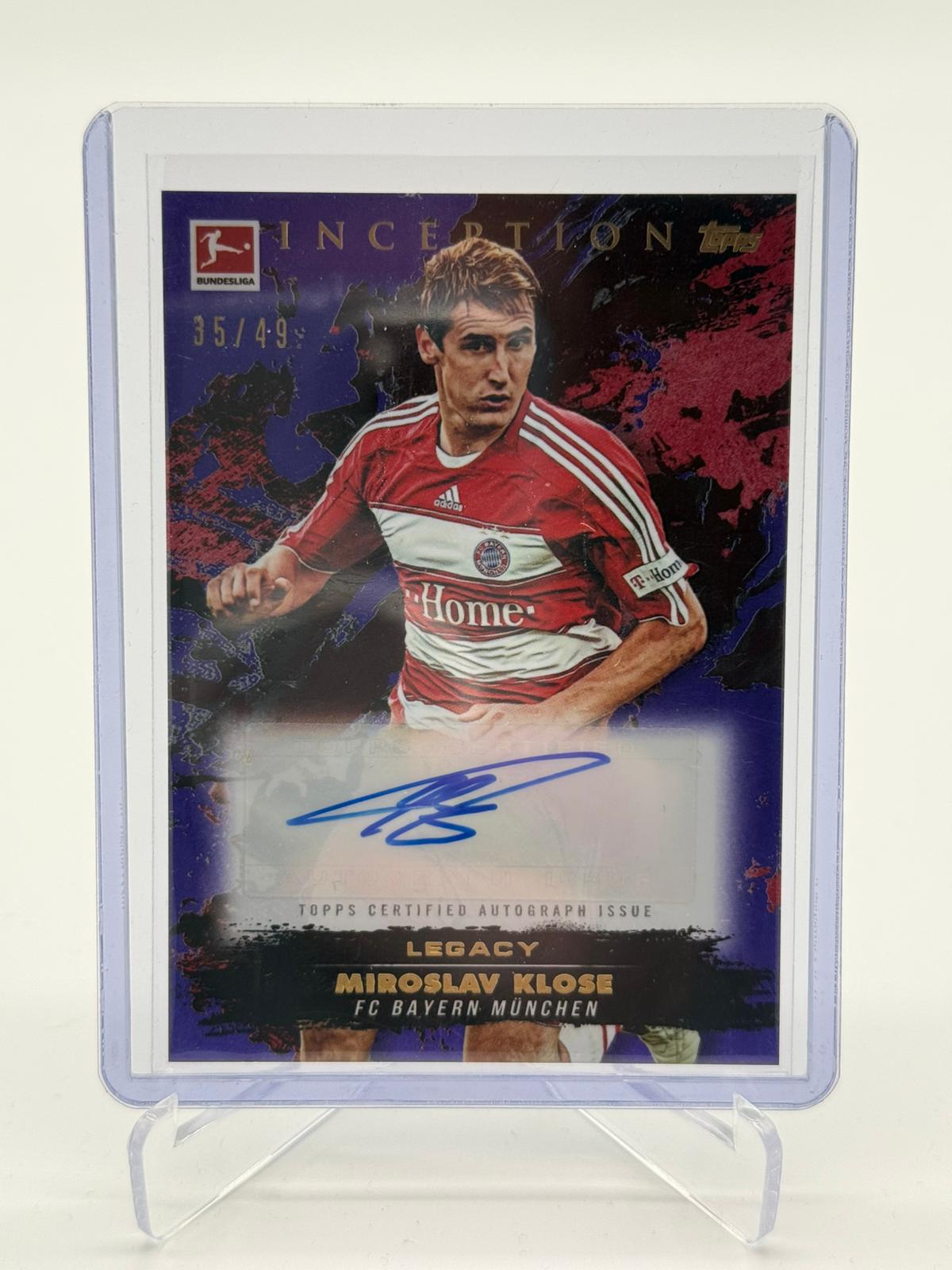 2025 Topps Inception Miroslav Klose Autogramm 35/49