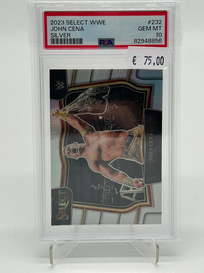 2023 Panini Select WWE John Cena Silver PSA 10