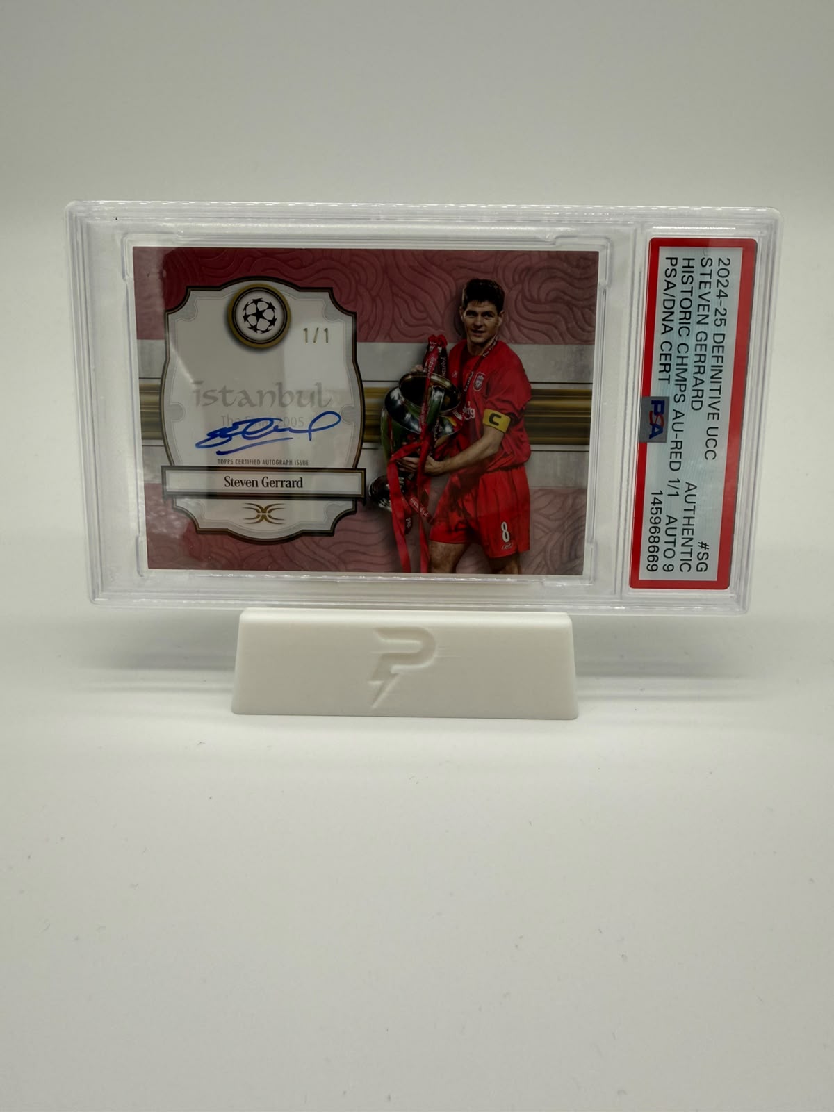 PUSHDICH Tradingcard Stand  Weiss
