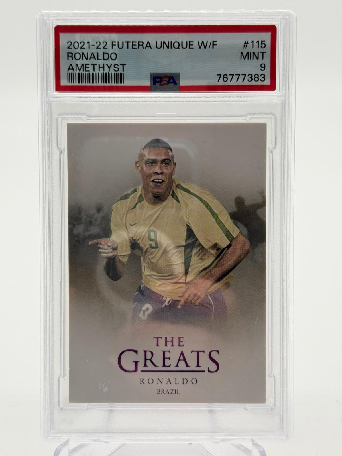 2021-22 Futera Unique Ronaldo 28/60 PSA 9