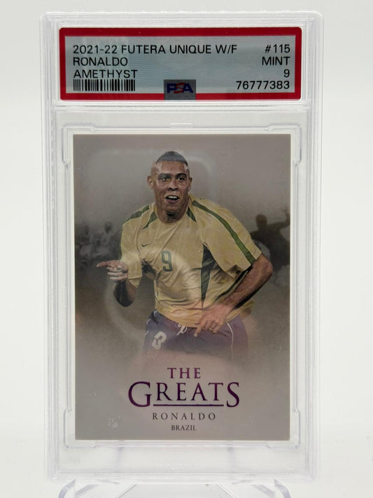2021-22 Futera Unique Ronaldo 28/60 PSA 9