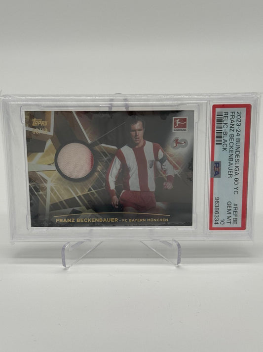 2023-24 Topps 60 Jahre BL Franz Beckenbauer Patch /10 PSA 10