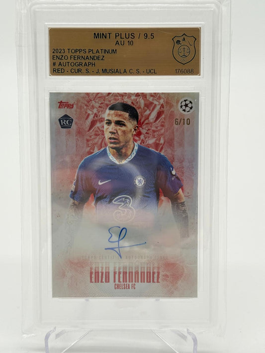 2022-23 Topps Platinum Enzo Fernandez RC Auto /10 GSG 9,5