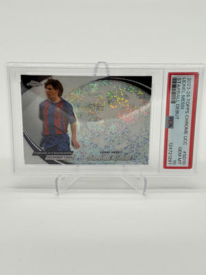 2023-24 Topps Chrome UCC Lionel Messi Starball Debut PSA 10