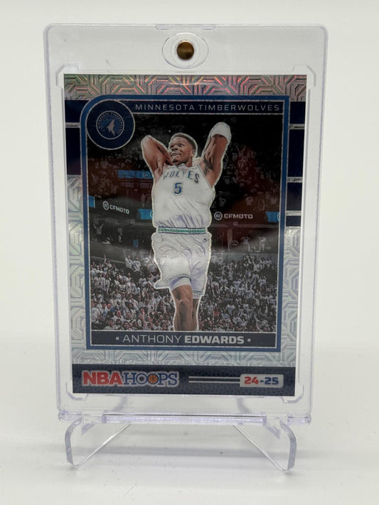 2024-25 Panini NBA Hoops Anthony Edwards Mojo Refractor Anthony Edwards 10/25