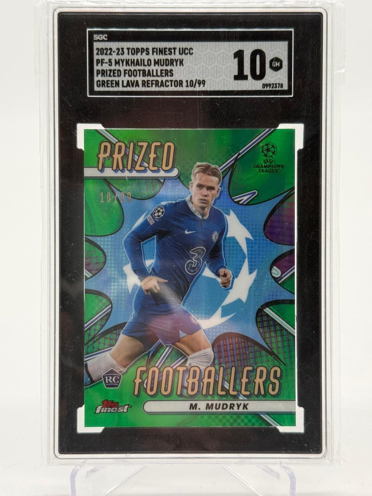 2022-23 Topps Finest UCC Mykhailo Mudryk 10/99 SGC 10