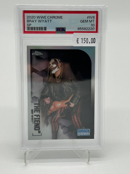 2020 Topps WWE Chrome Bray Wyatt SP PSA 10