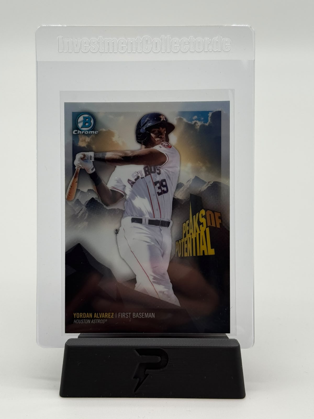 2018 Topps Chrome Bowman Baseball Yordan Alvarez Peaks