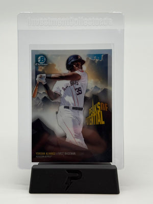 2018 Topps Chrome Bowman Baseball Yordan Alvarez Peaks