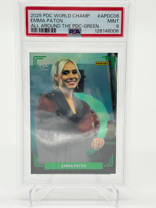 2025 Panini PDC Emma Paton /25 Green PSA 9