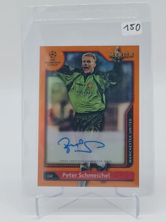 2021/22 Merlin Chrome Peter Schmeichel Auto /25