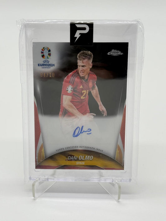 Topps Euro 2024 Chrome Dani Olmo Auto 04/10