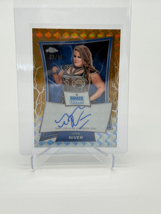 2025 Topps Chrome WWE Piper Niven Auto /50