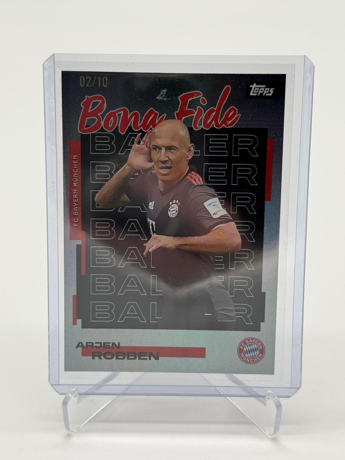 2025 Topps FC Bayern Teamset Arjen Robben Bona Fide 02/10