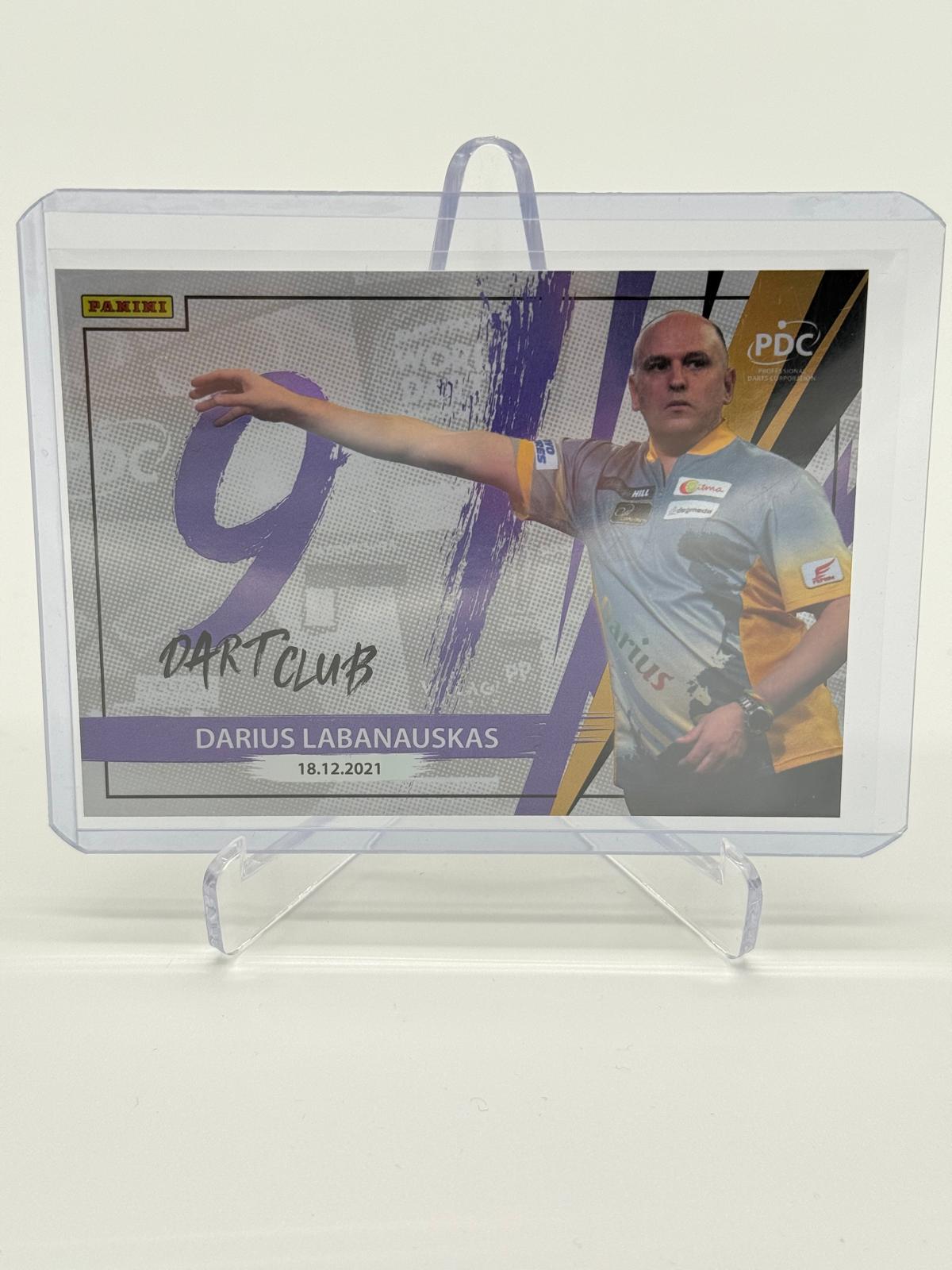 2025 Panini PDC World Championship Darius Labanauskas 9 Dart Club /180