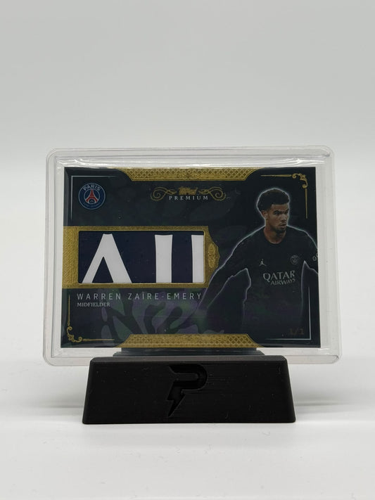 2024 Topps Premium PSG Warren Zaire-Emery 1/1 Match-Worn