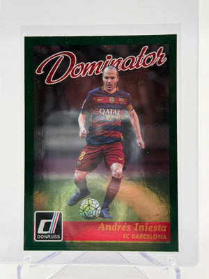 2016-17 Panini Donruss Andres Iniesta Green Dominators