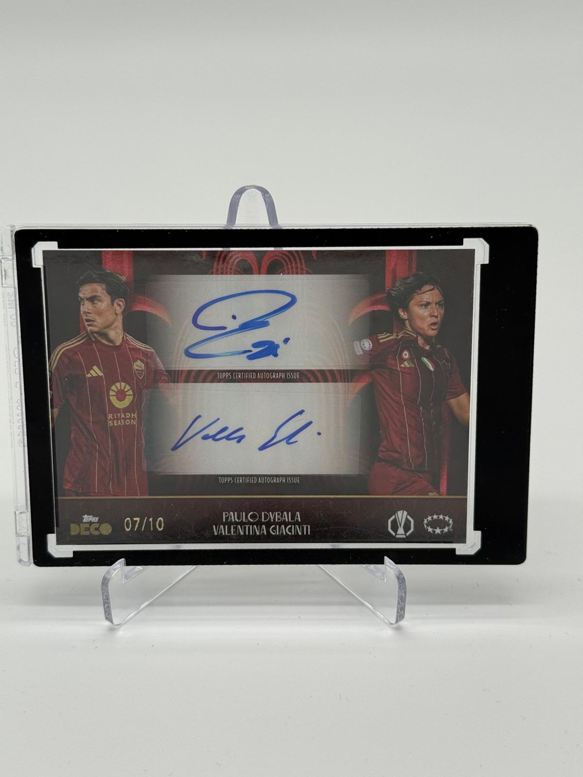 2024 Topps Deco Dybala / Giacinti Dual Auto /10