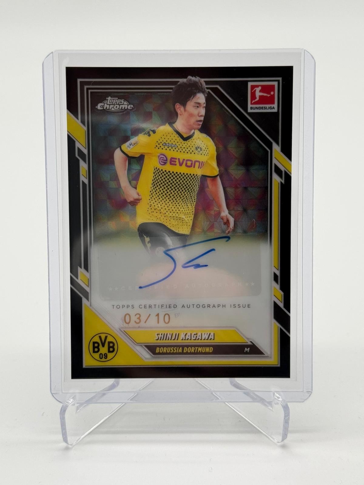 2026 Topps Bundesliga Chrome Shinji Kagawa Autigramm 03/10