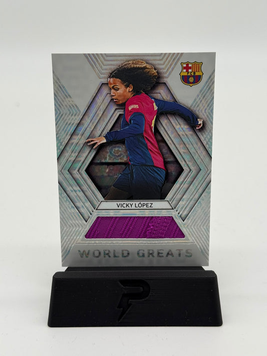 2025/26 Futera World Greats Vicky Lopez Relic 01/01