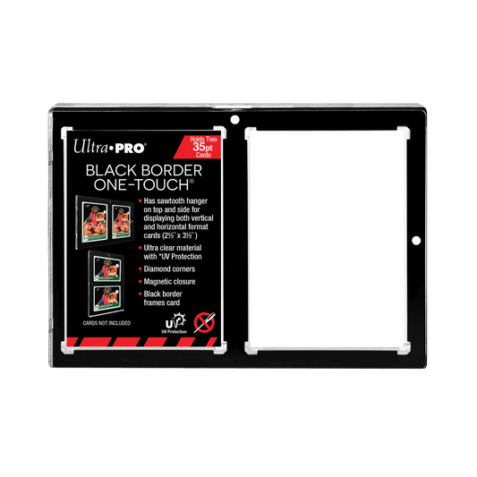 Ultra Pro 35pt Black Border One-Touch Holds Two Magnetic Holder