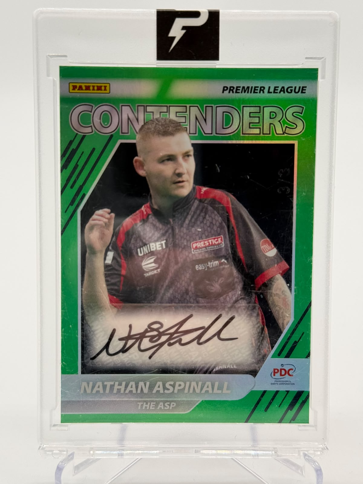 2025 Panini PDC Premier League Contenders Nathan Aspinall AUTO 3/3