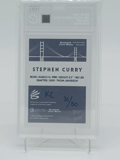 2024 Canvas x Burbank Promo Stephen Curry Silver Techno /50