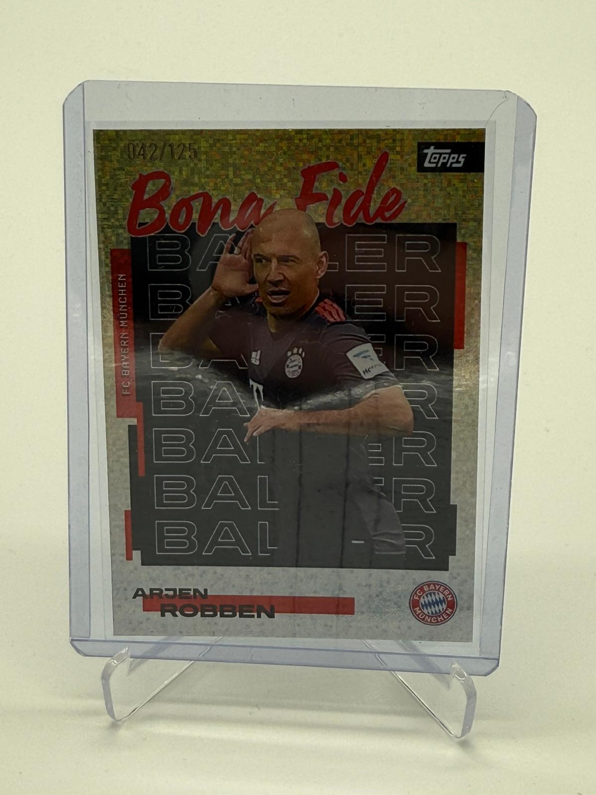 2025 Topps FC Bayern Teamset Arjen Robben Bona Fide 042/125