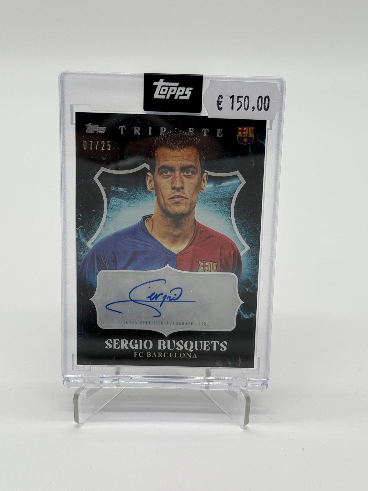 2024 Topps Barcelona Triplete Sergio Busquets Auto /25