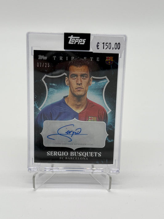 2024 Topps Barcelona Triplete Sergio Busquets Auto /25