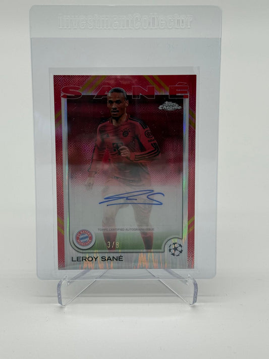 2025 Topps Chrome Hongbao Leroy Sane Auto /8