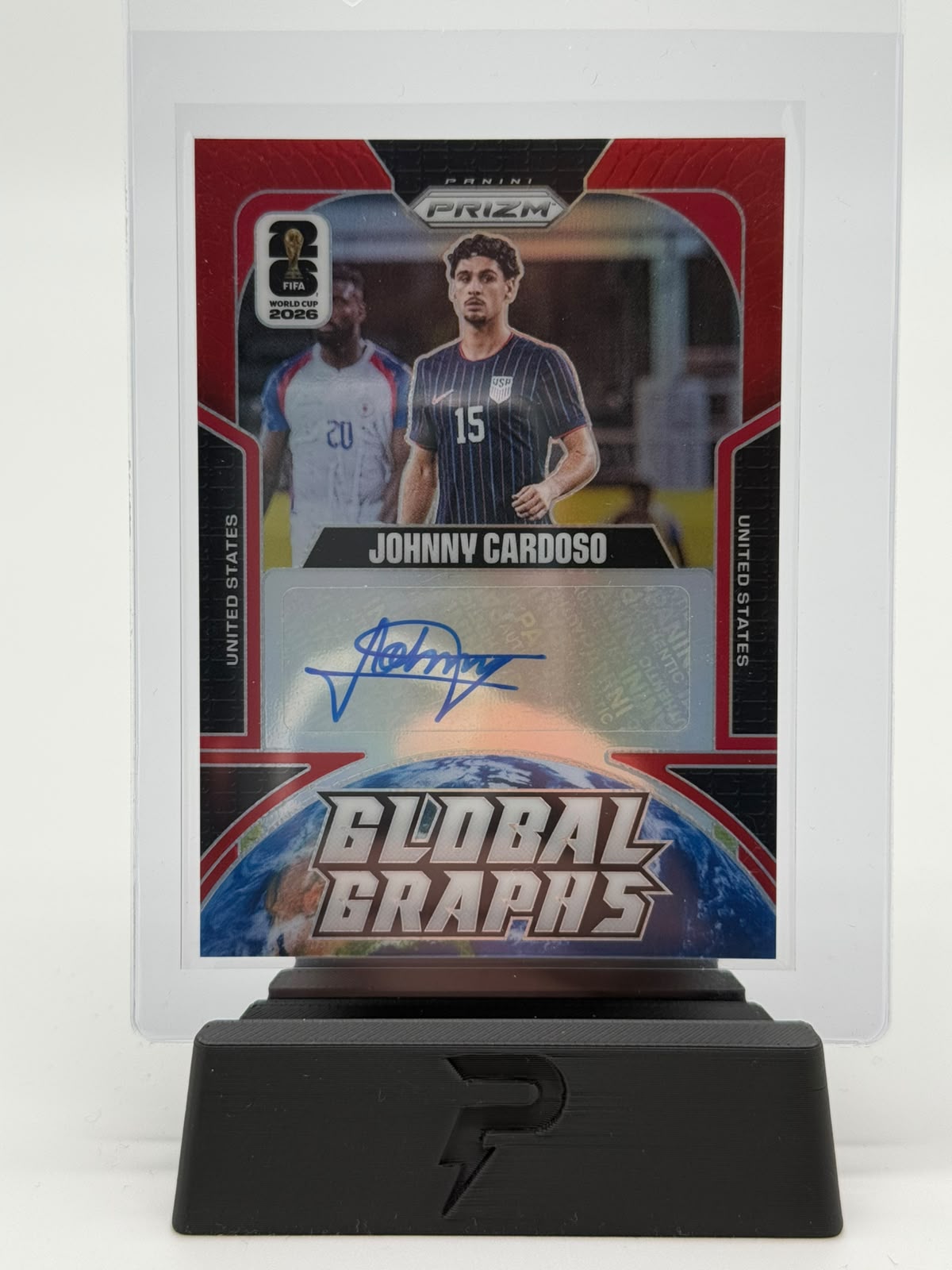 2026 Panini Prizm World Cup Johnny Cardoso Global Graphs Auto 37/49